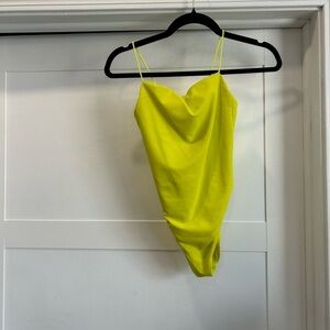 Good American neon Yellow Bodysuit